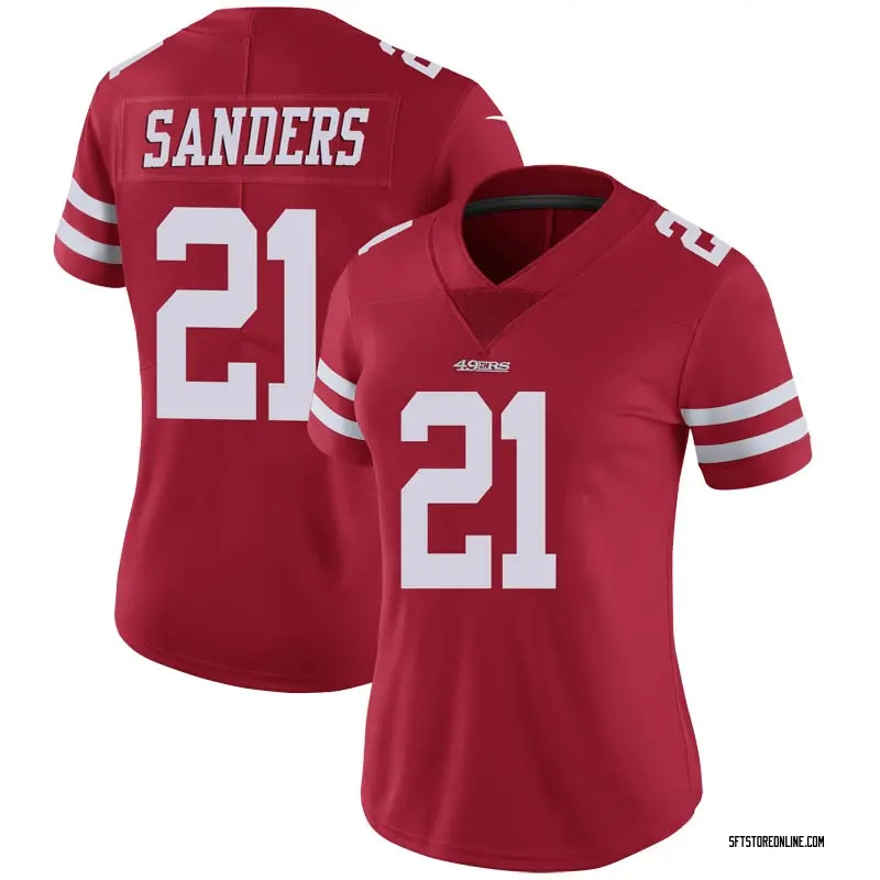 deion sanders 49ers jersey white